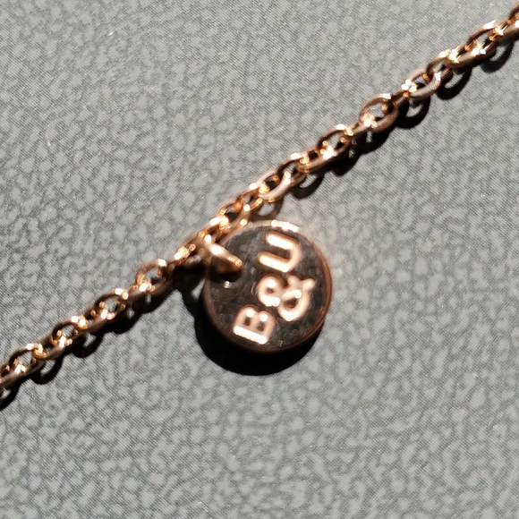 Rose Gold Brass and Unity Necklace - Picture 3 of 3